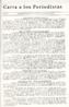 Carta de los Periodistas