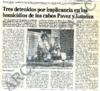 Tres detenidos por implicancia en los homicidios de los cabos Pavez y Lamoza