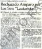 Rechazado amparo por los seis "lautaristas"