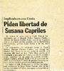 Piden libertad de Susana ...