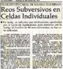 Reos subversivos en celdas individuales