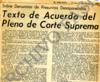 Texto de Acuerdo del Pleno de Corte Suprema