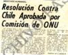 Resolución contra Chile aprobada por Comisión de ONU